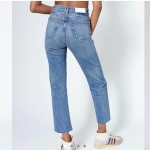 RE/DONE HIGH RISE STOVE PIPE RIGID MEDIUM WASH